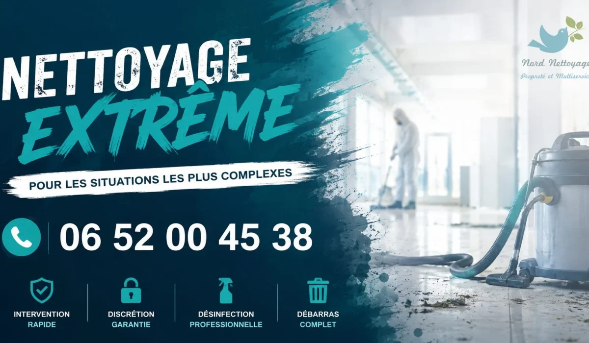 Sallaumines : nos prestations de nettoyage extrême