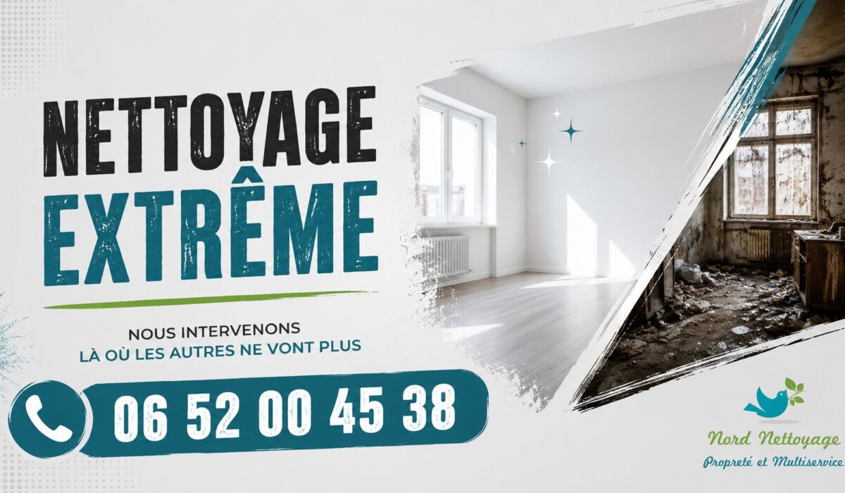 Service de nettoyage extrême avec intervention rapide et numéro 06 52 00 45 38