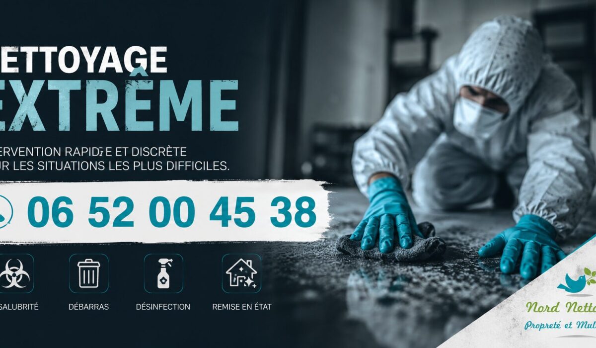 Entreprise de nettoyage extrême à Sevran avec intervention rapide pour logements insalubres, syndrome de Diogène, débarras et désinfection.