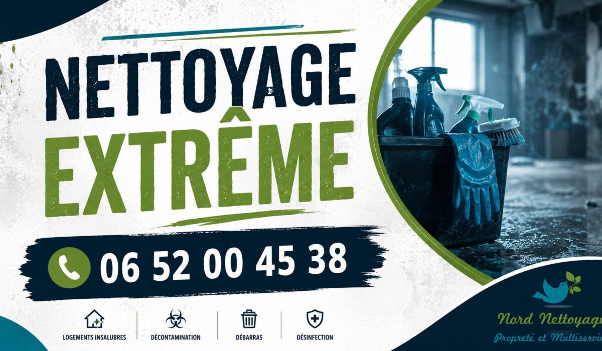 Intervention de nettoyage extrême à Seyssel avec remise en état complète d'un logement insalubre et désinfection professionnelle.