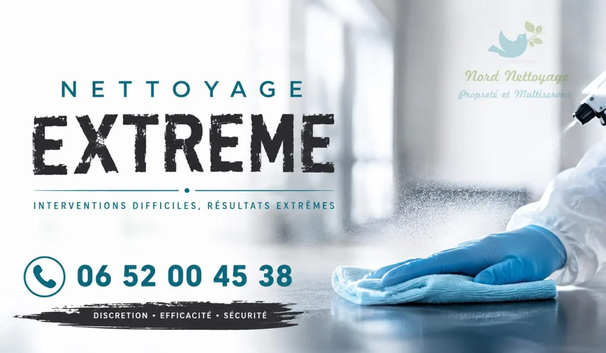 Somain : nos prestations de nettoyage extrême