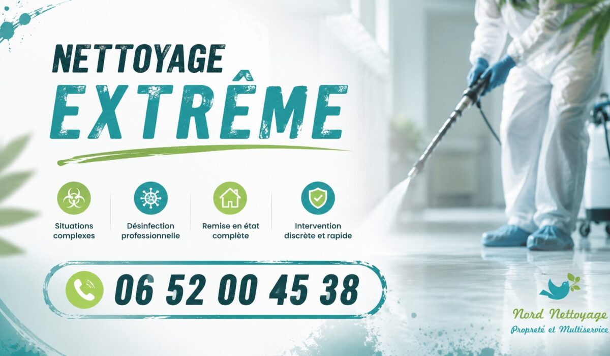 Service de nettoyage extrême à Taverny avec désinfection, débarras et remise en état de logements très dégradés.