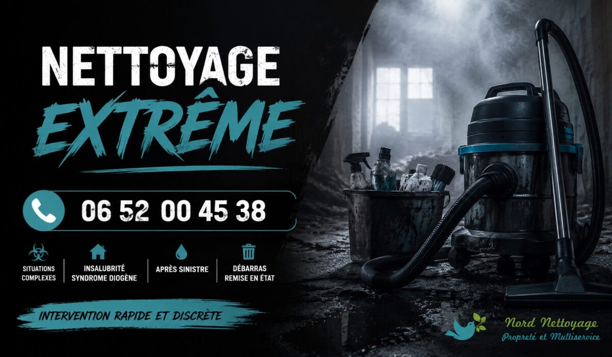 Équipe spécialisée en nettoyage extrême à Thizy pour la réhabilitation de logements fortement dégradés.
