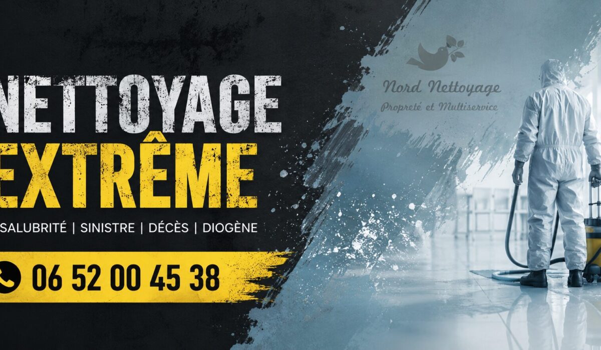 Intervention de nettoyage extrême à Thurins par Nord Nettoyage pour remettre en état un logement insalubre après sinistre, décès ou syndrome de Diogène.