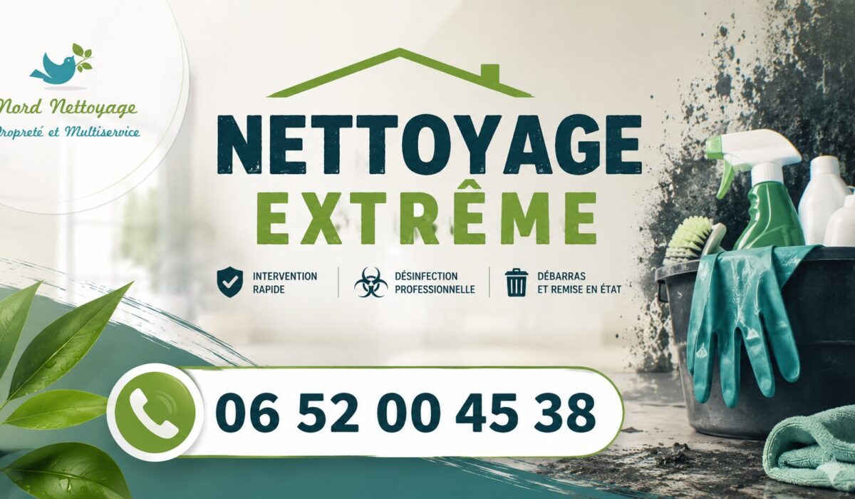 Entreprise de nettoyage extrême à Torcy intervenant pour la désinfection, le débarras et la remise en état de logements insalubres.