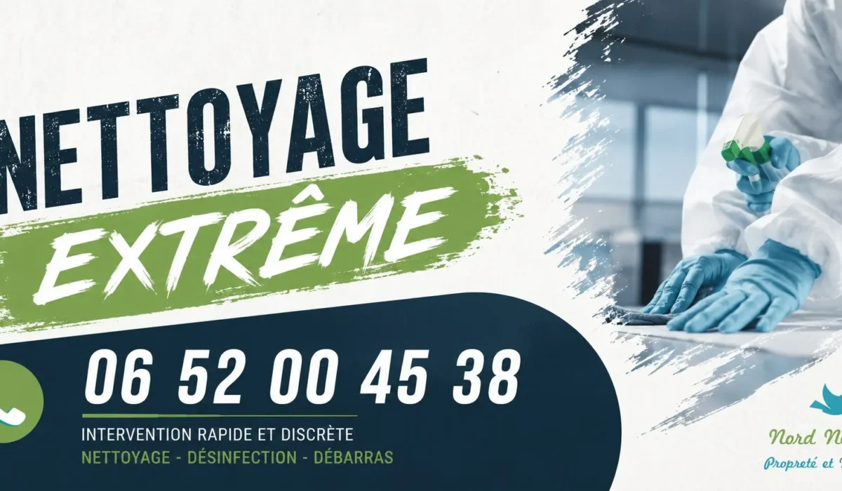 TOURCOING : nos prestations de nettoyage extrême