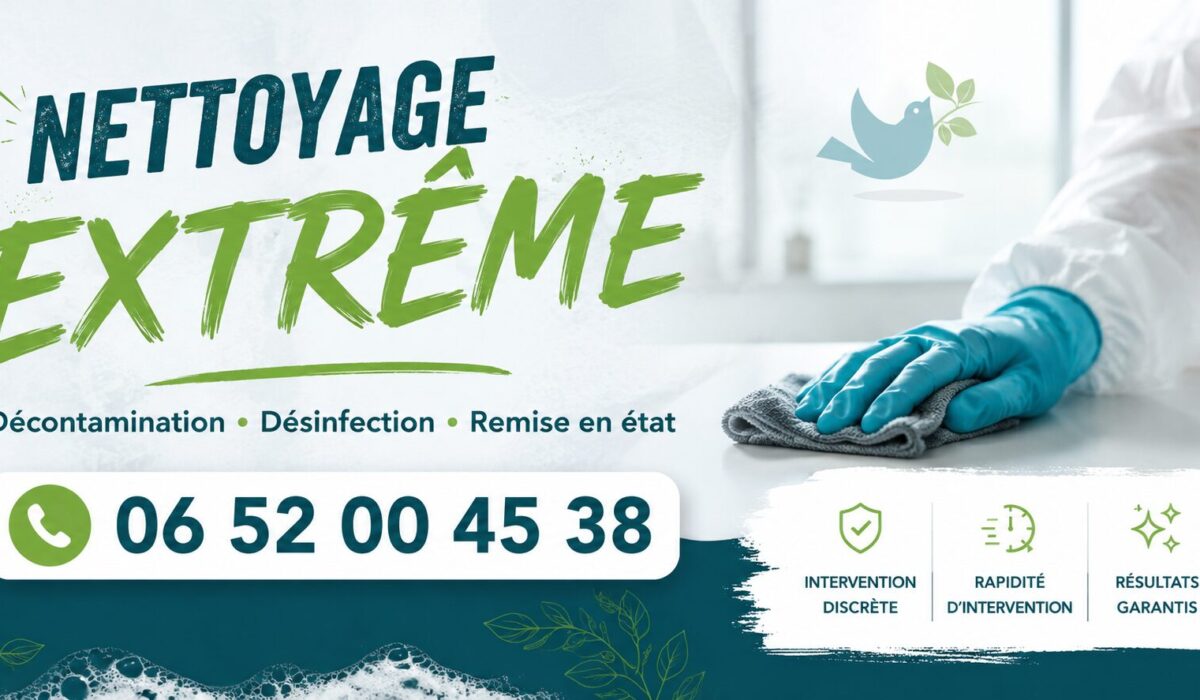 Intervention de nettoyage extrême à Le Touvet par Nord Nettoyage, spécialisée dans le débarras, la désinfection et la remise en état des logements insalubres.