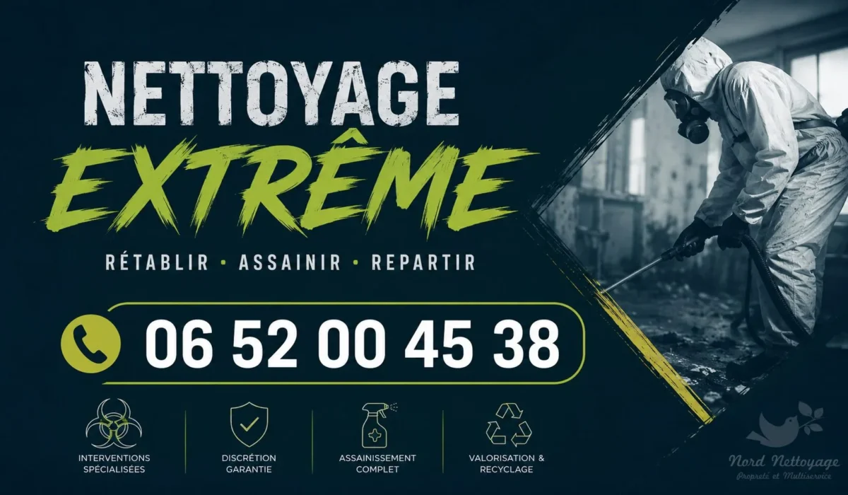 Trélon : nos prestations de nettoyage extrême
