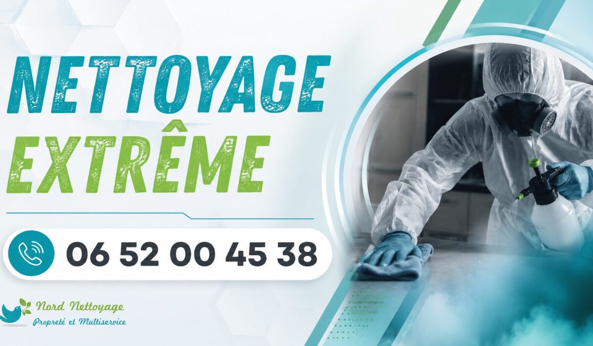 Intervention de nettoyage extrême à Vernosc-les-Annonay avec désinfection et remise en état par Nord Nettoyage.