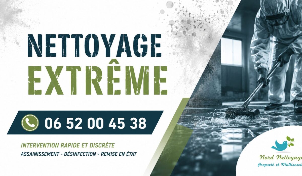 Intervention de nettoyage extrême à Verrières-le-Buisson avec désinfection complète et remise en état de logements fortement dégradés.