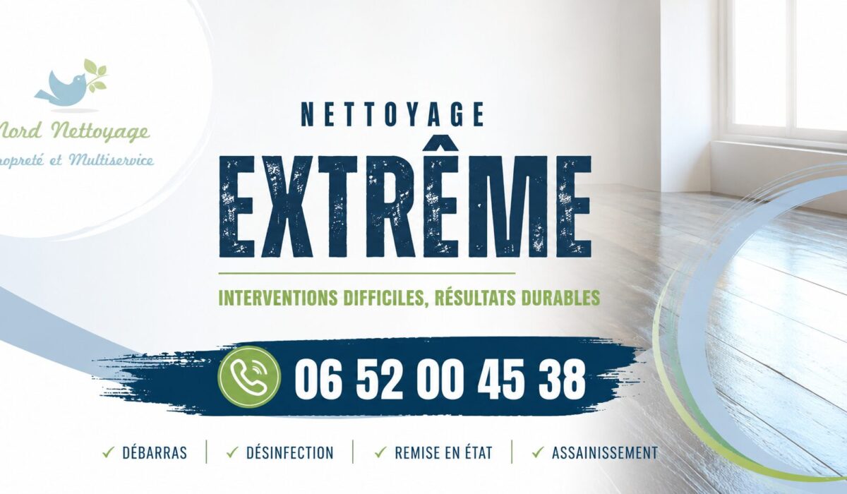 Nettoyage extrême à Veyrier-du-Lac : intervention spécialisée pour logements insalubres, débarras, désinfection et remise en état complète.