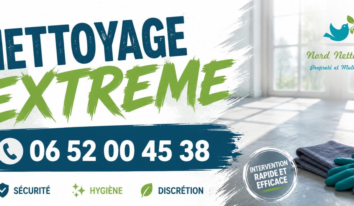 Service de nettoyage extrême à Villemomble avec intervention rapide pour logements insalubres, syndrome de Diogène et remise en état complète.