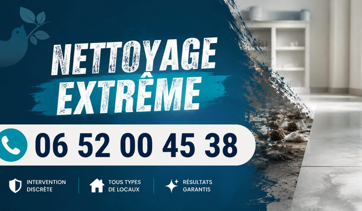 Nettoyage extrême à Villeneuve-de-Berg avec intervention rapide pour logements insalubres, syndrome de Diogène, après sinistre et remise en état complète.