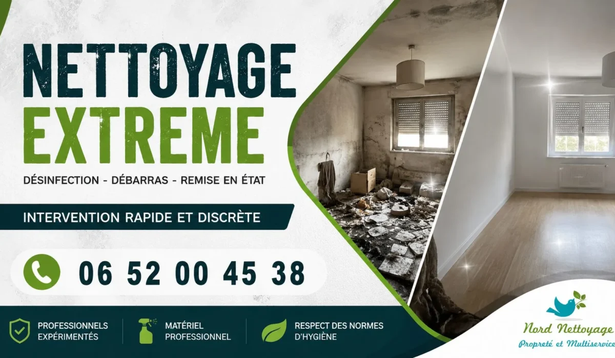 Villiers-sur-Orge : nos prestations de nettoyage extrême