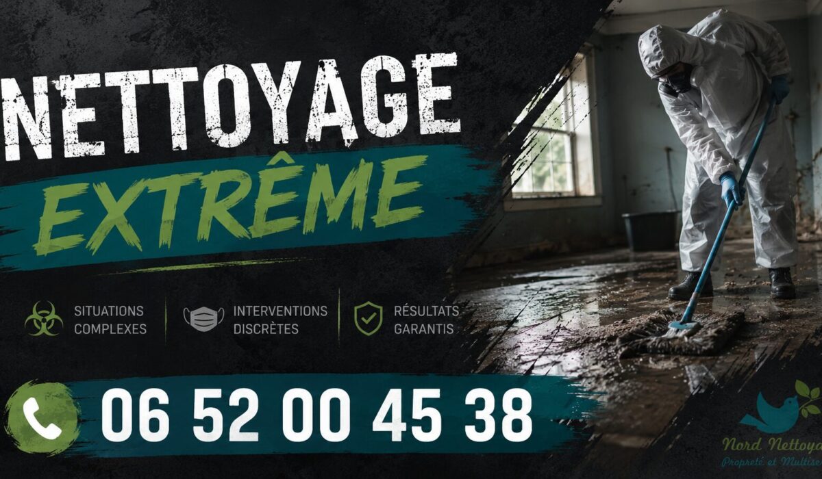 Intervention de nettoyage extrême à Viviers-du-Lac avec désinfection, débarras et remise en état rapide