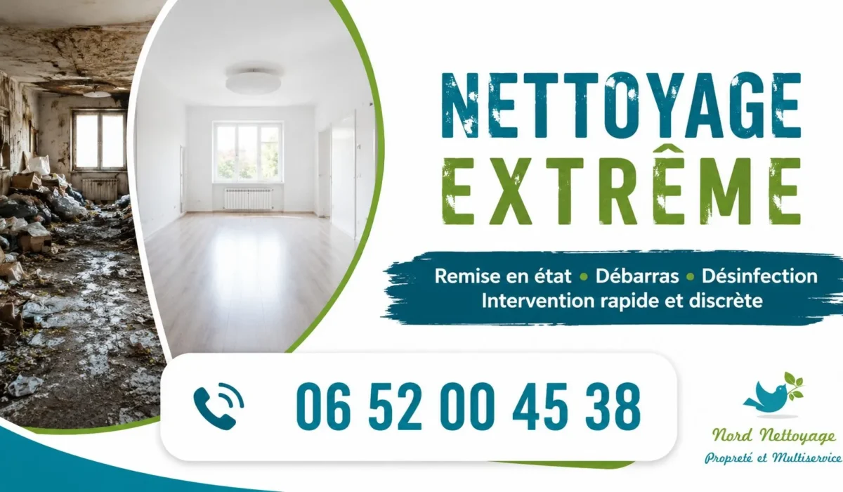 Waziers : nos prestations de nettoyage extrême