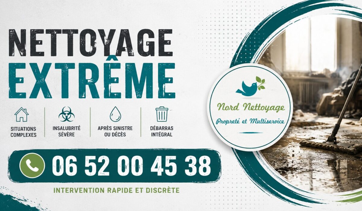 Nettoyage extrême à Ytrac avec intervention rapide pour logements insalubres, syndrome de Diogène, après sinistre et désinfection complète.
