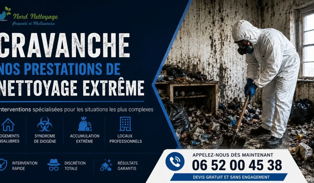 Cravanche : nos prestations de nettoyage extrême