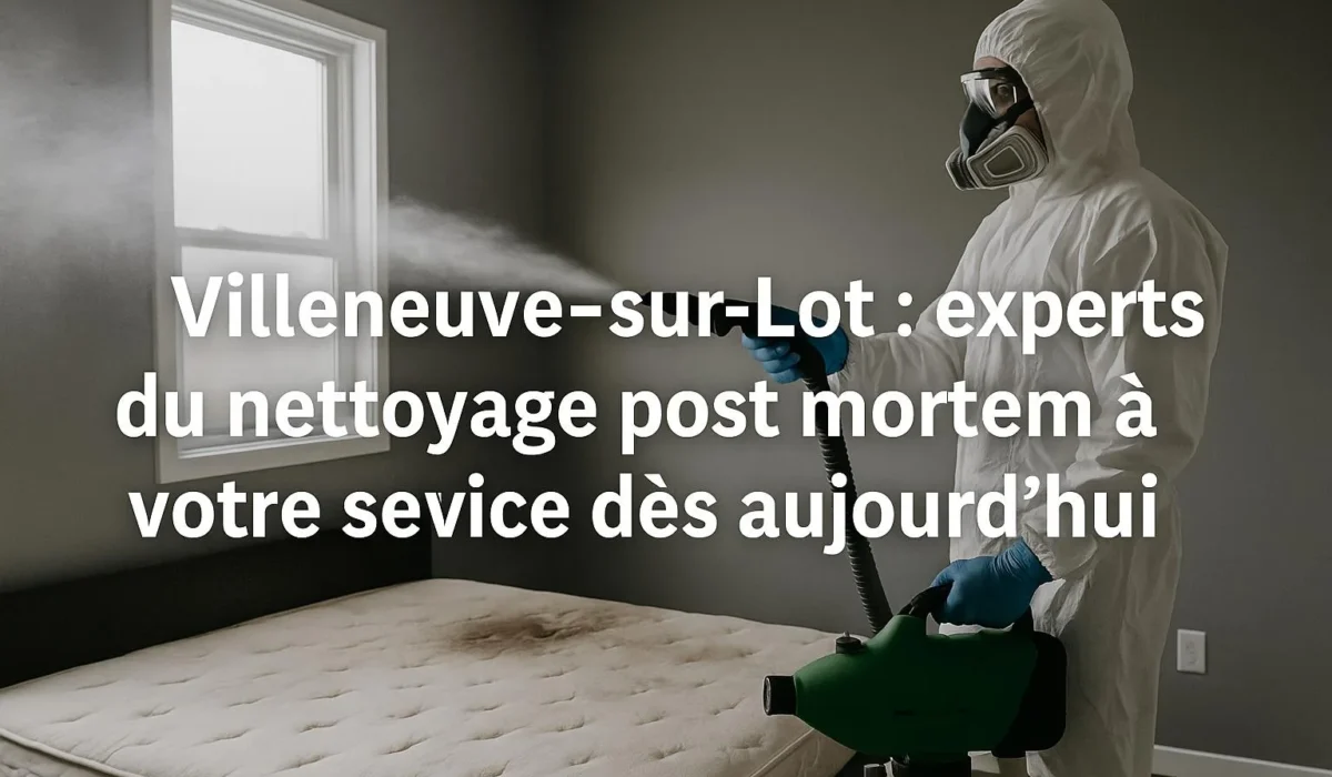 Villeneuve-sur-Lot : experts du nettoyage post mortem à votre service dès aujourd’hui