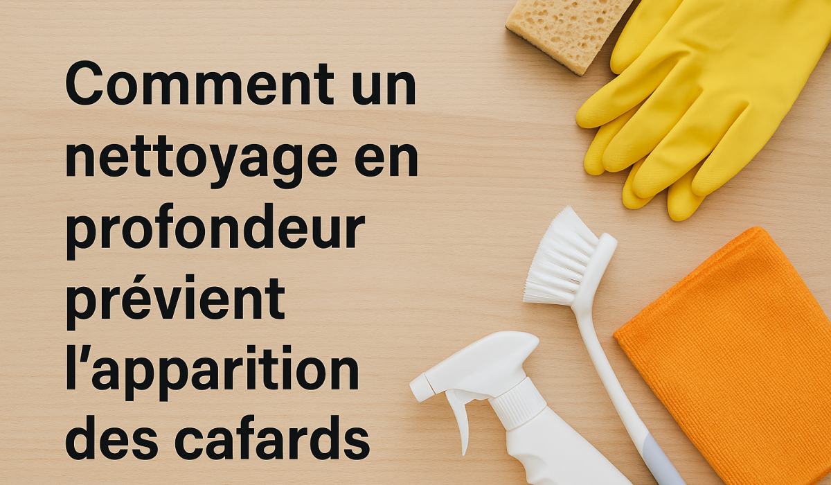 Comment un nettoyage en profondeur prévient l’apparition des cafards