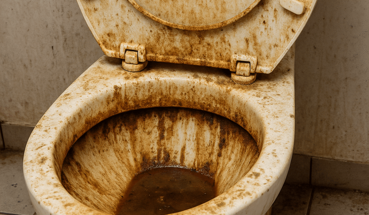 nettoyage toilette tres sale