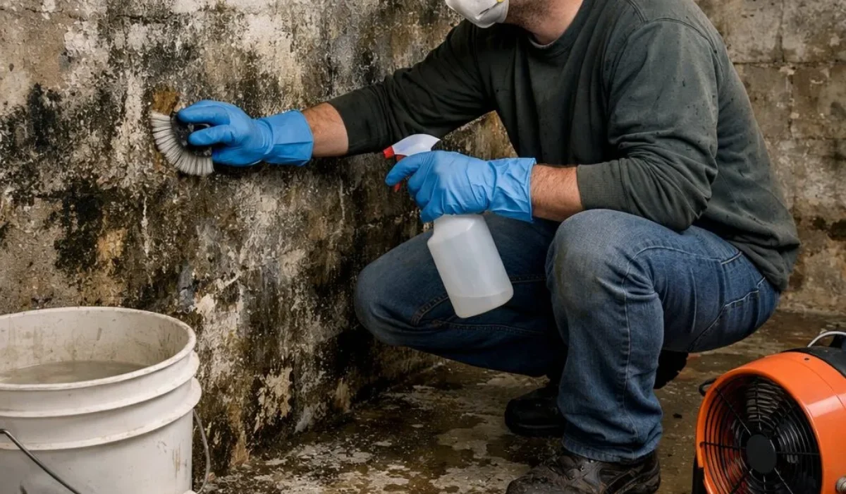 Comment nettoyer une cave moisie avec odeur persistante sans refaire tout le bâti ?
