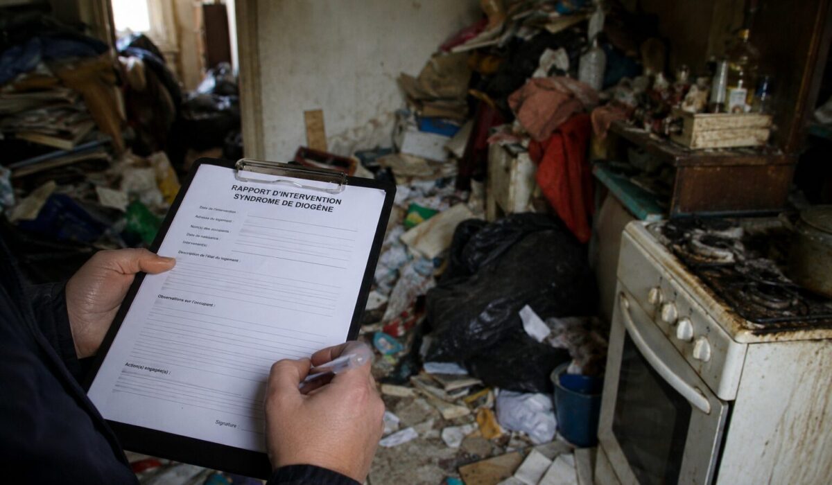 Rédaction d’un rapport d’intervention Diogène dans un logement très encombré en vue d’une procédure d’expulsion