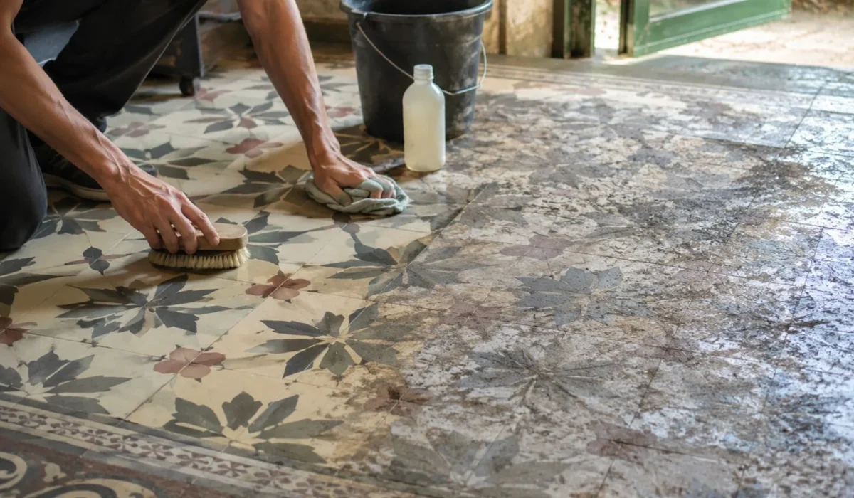 Comment restaurer des carreaux de ciment encrassés sans les décolorer ?