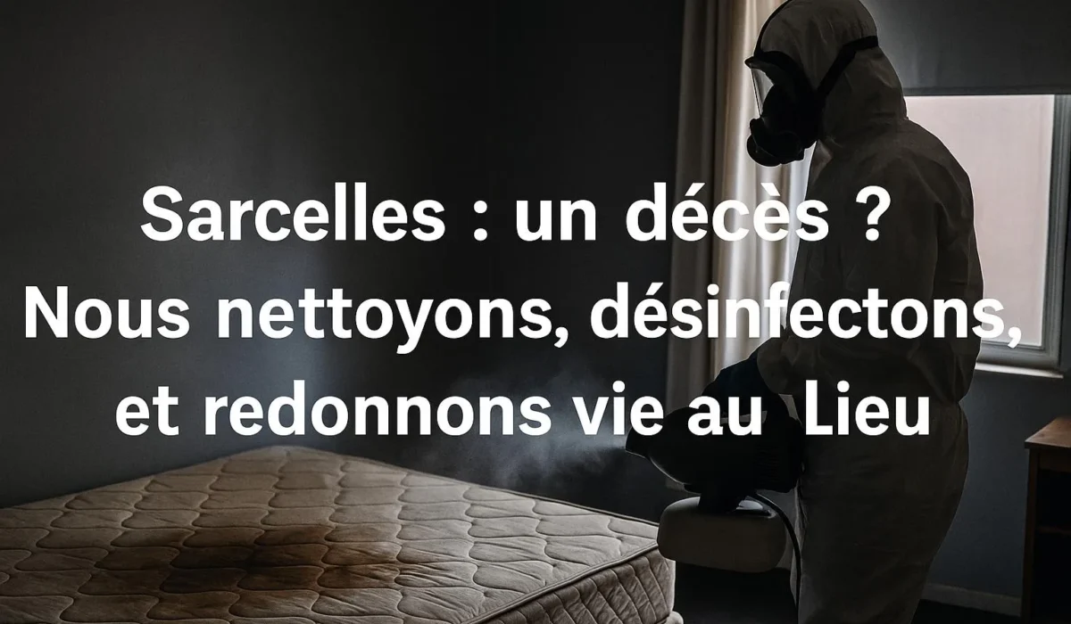 Sarcelles : un décès ? Nous nettoyons, désinfectons, et redonnons vie au lieu